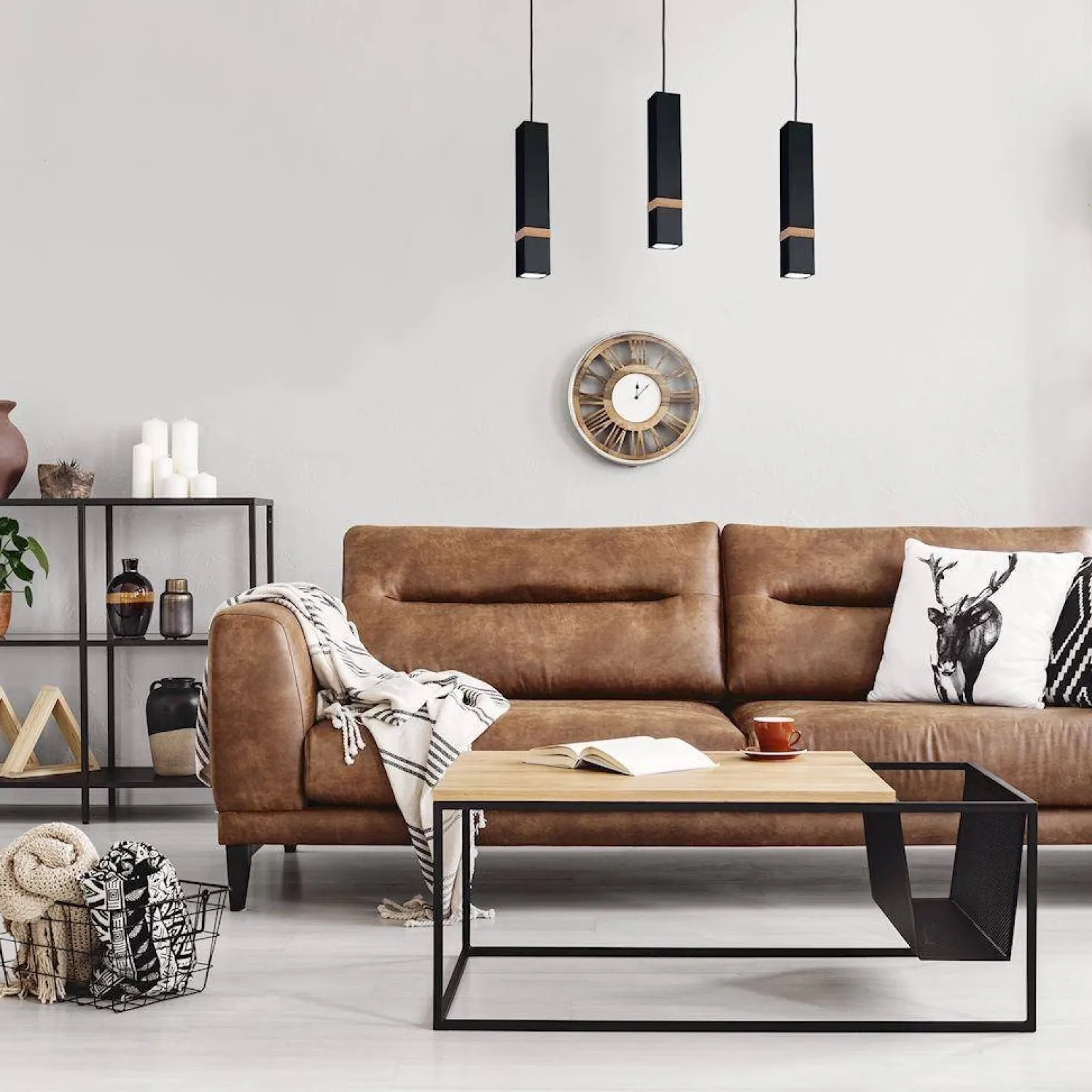 Lampa wisząca VIDAR BLACK 3xGU10 (MLP5404) - Milagro