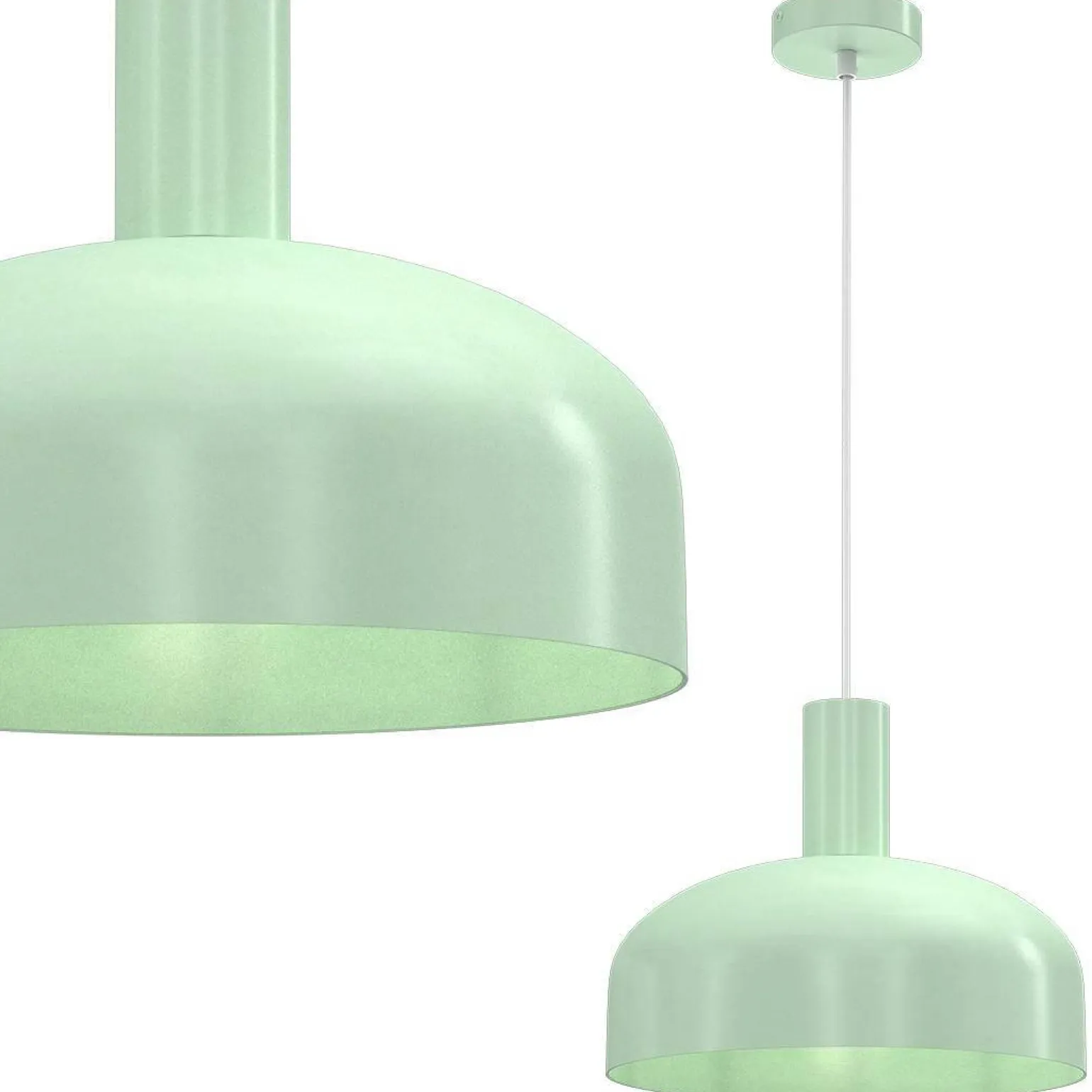 Lampa wisząca VISBY MIĘTOWY 1xE27 (MLP1555) - Milagro