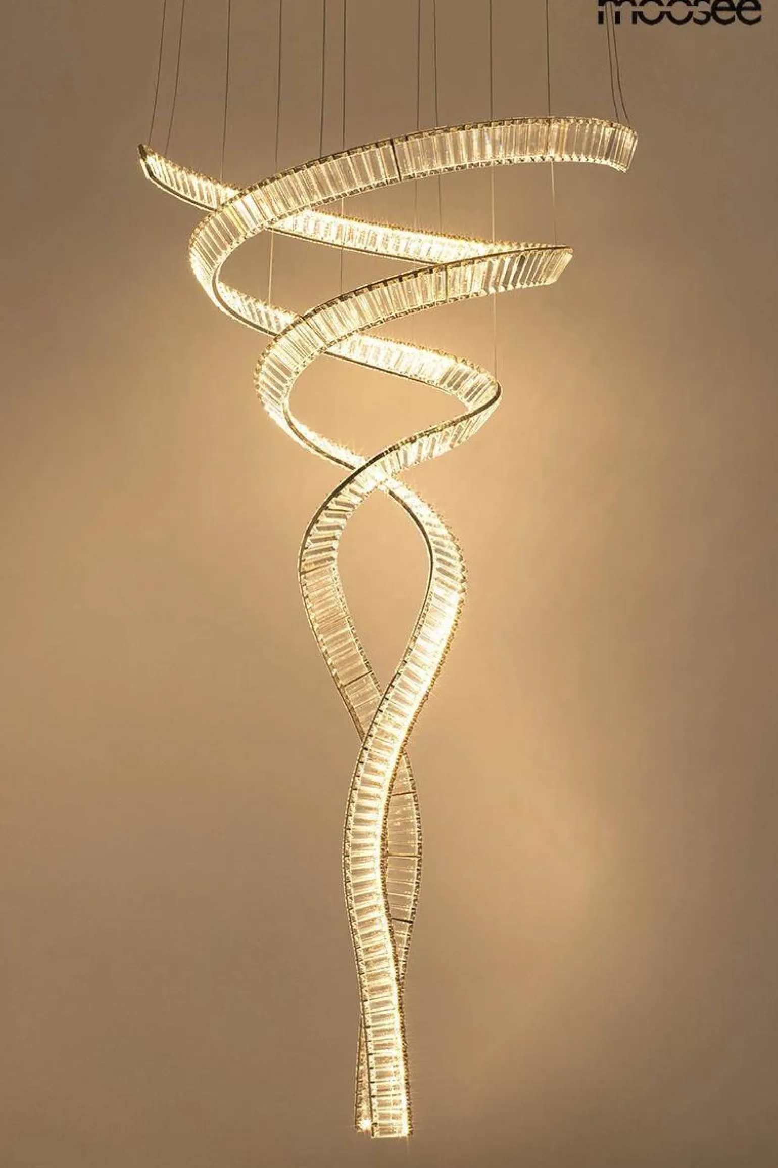 Lampa wisząca WAVE CORDON 2B chrom (MSE1501100194) - Moosee