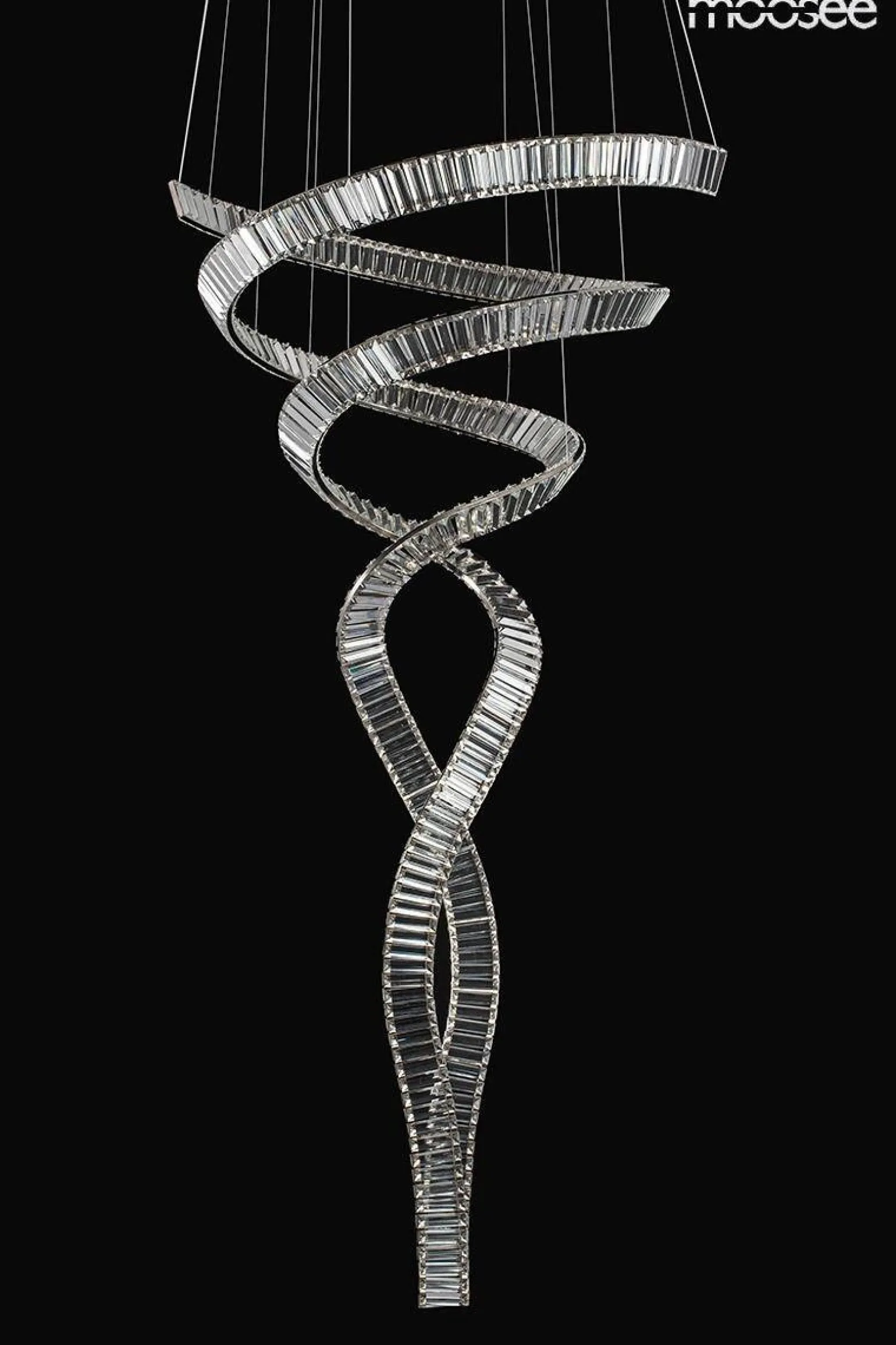 Lampa wisząca WAVE CORDON 2B chrom (MSE1501100194) - Moosee