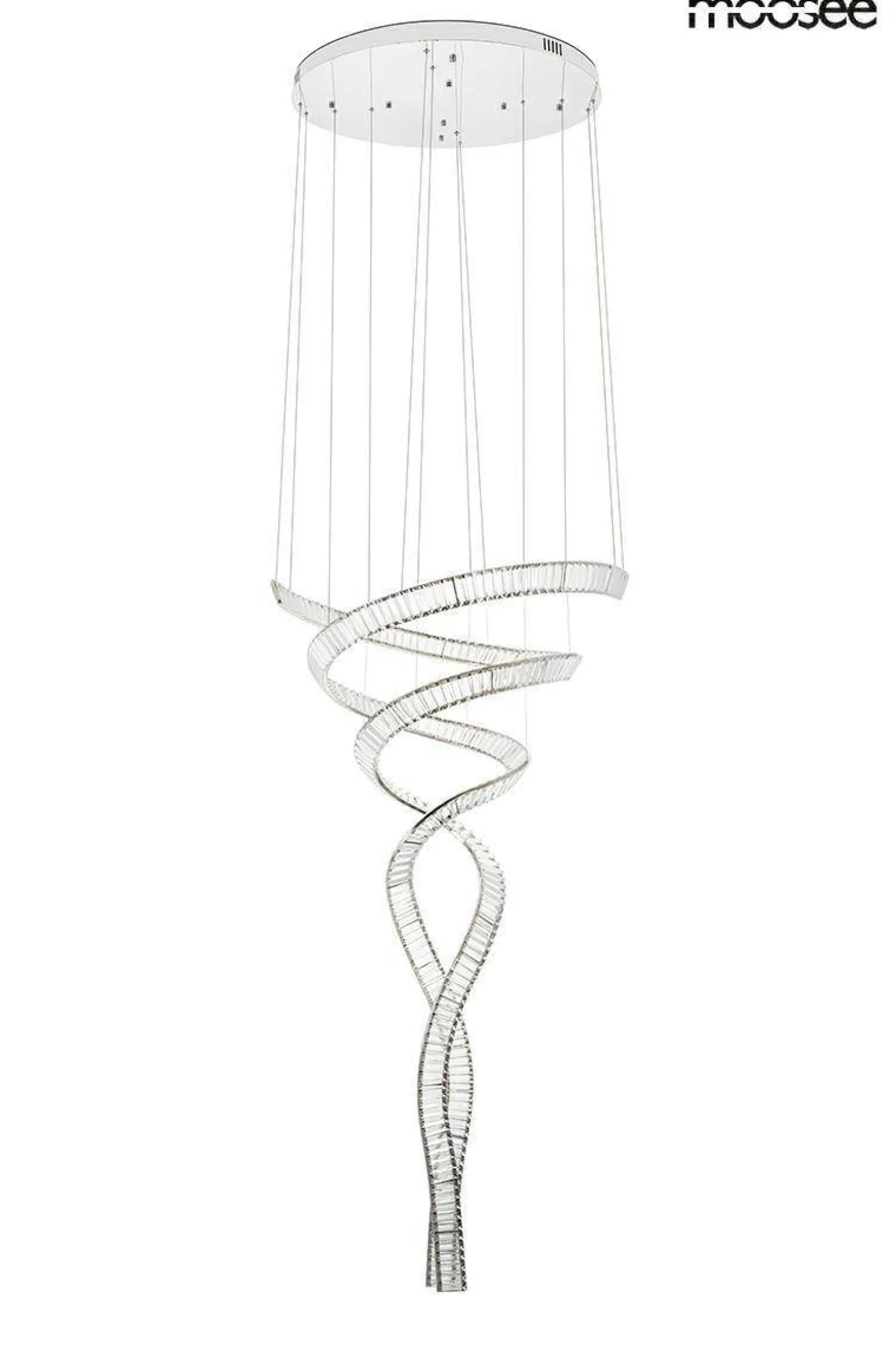 Lampa wisząca WAVE CORDON 2B chrom (MSE1501100194) - Moosee