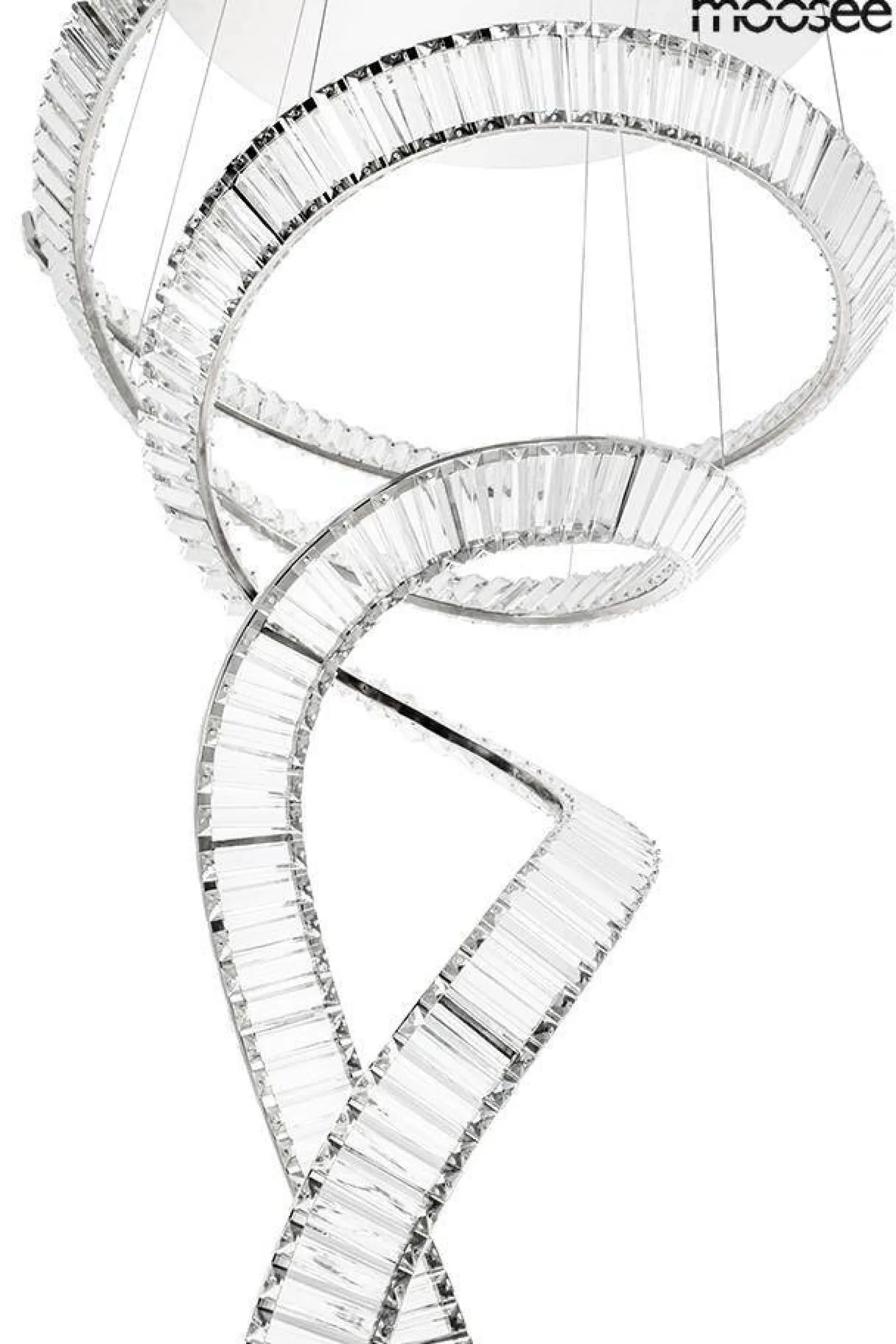 Lampa wisząca WAVE CORDON 2B chrom (MSE1501100194) - Moosee