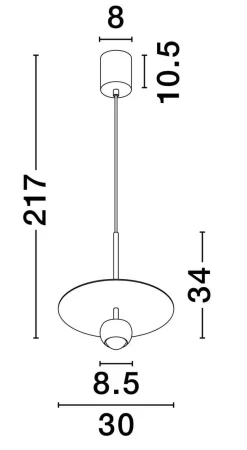 Lampa wisząca wewnętrzna BAILA (LE44535) - Luces Exclusivas