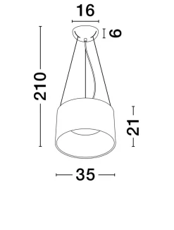 Lampa wisząca wewnętrzna CAMPANERO (LE44807) - Luces Exclusivas