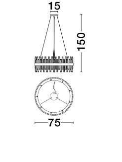 Lampa wisząca wewnętrzna CHOLULA (LE44721) - Luces Exclusivas