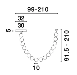 Lampa wisząca wewnętrzna CHEPEN (LE44423) - Luces Exclusivas