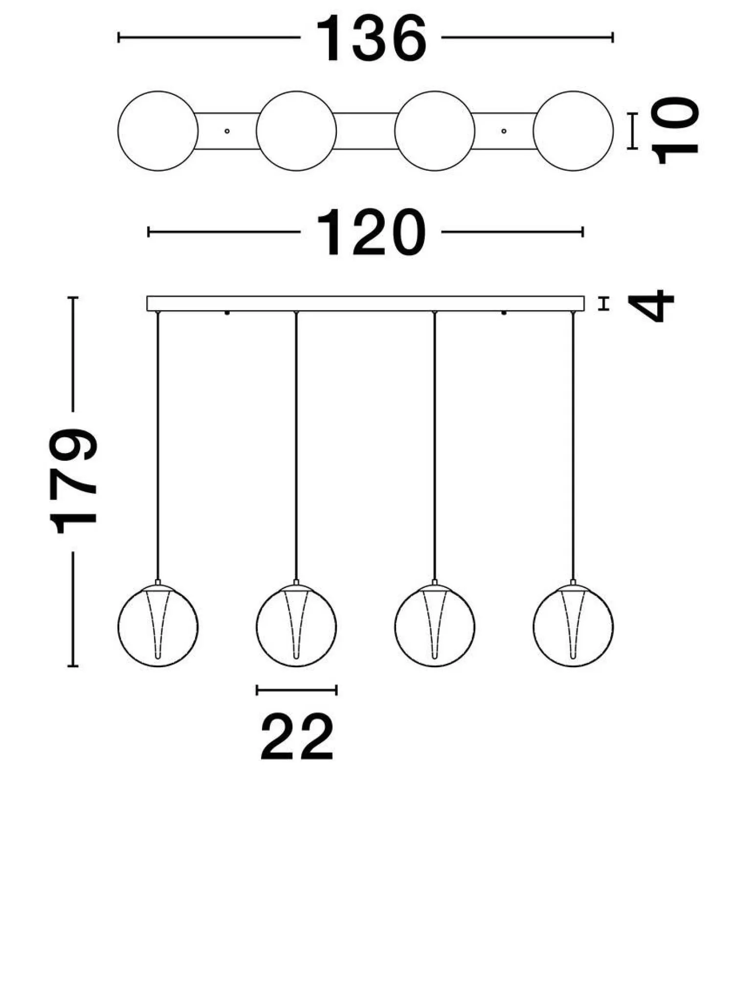 Lampa wisząca wewnętrzna HUALMAY (LE44833) - Luces Exclusivas