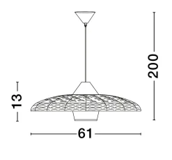 Lampa wisząca wewnętrzna HUANUNI (LE44574) - Luces Exclusivas