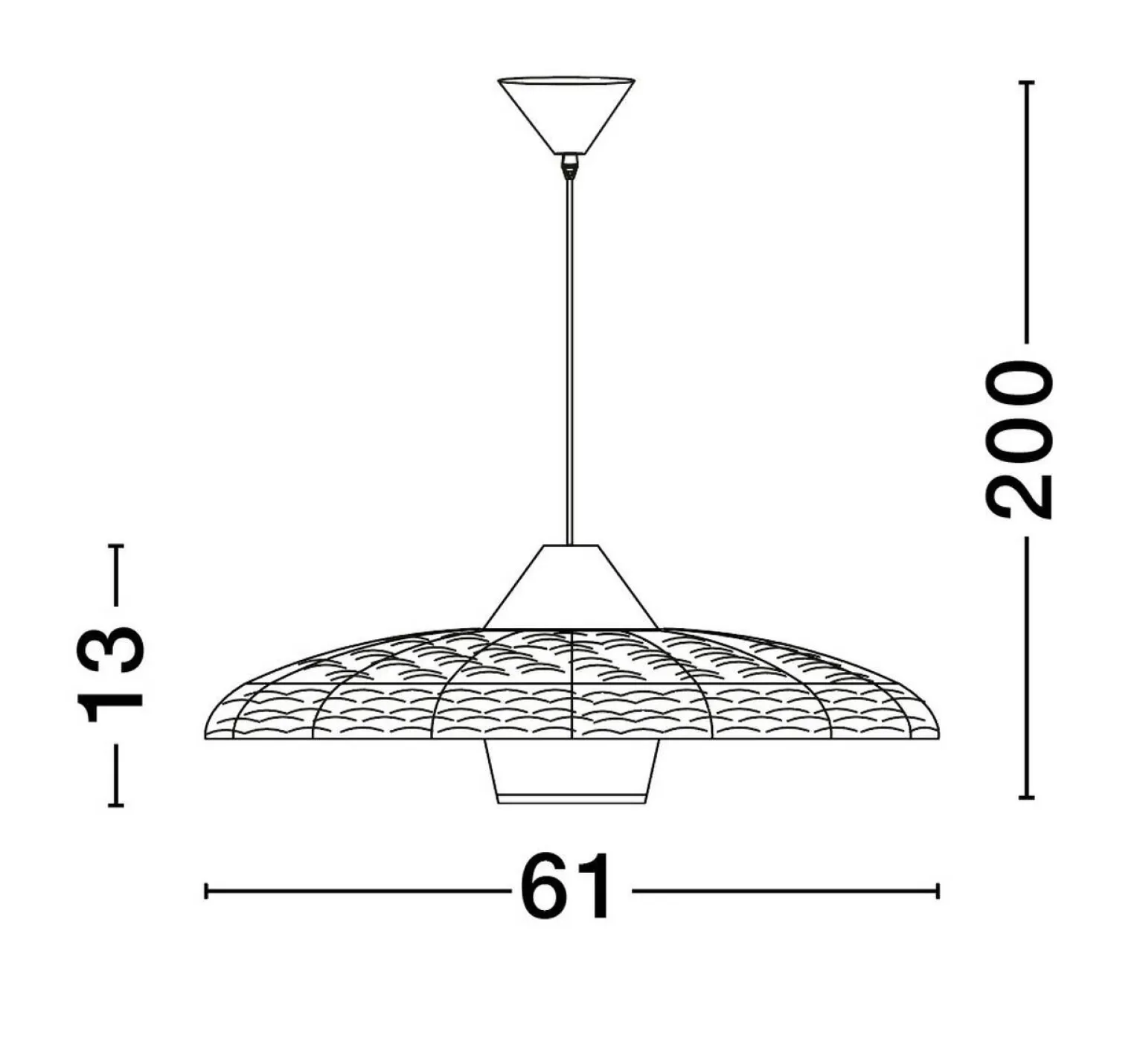 Lampa wisząca wewnętrzna HUANUNI (LE44574) - Luces Exclusivas