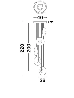 Lampa wisząca wewnętrzna HUACARAJE (LE44830) - Luces Exclusivas