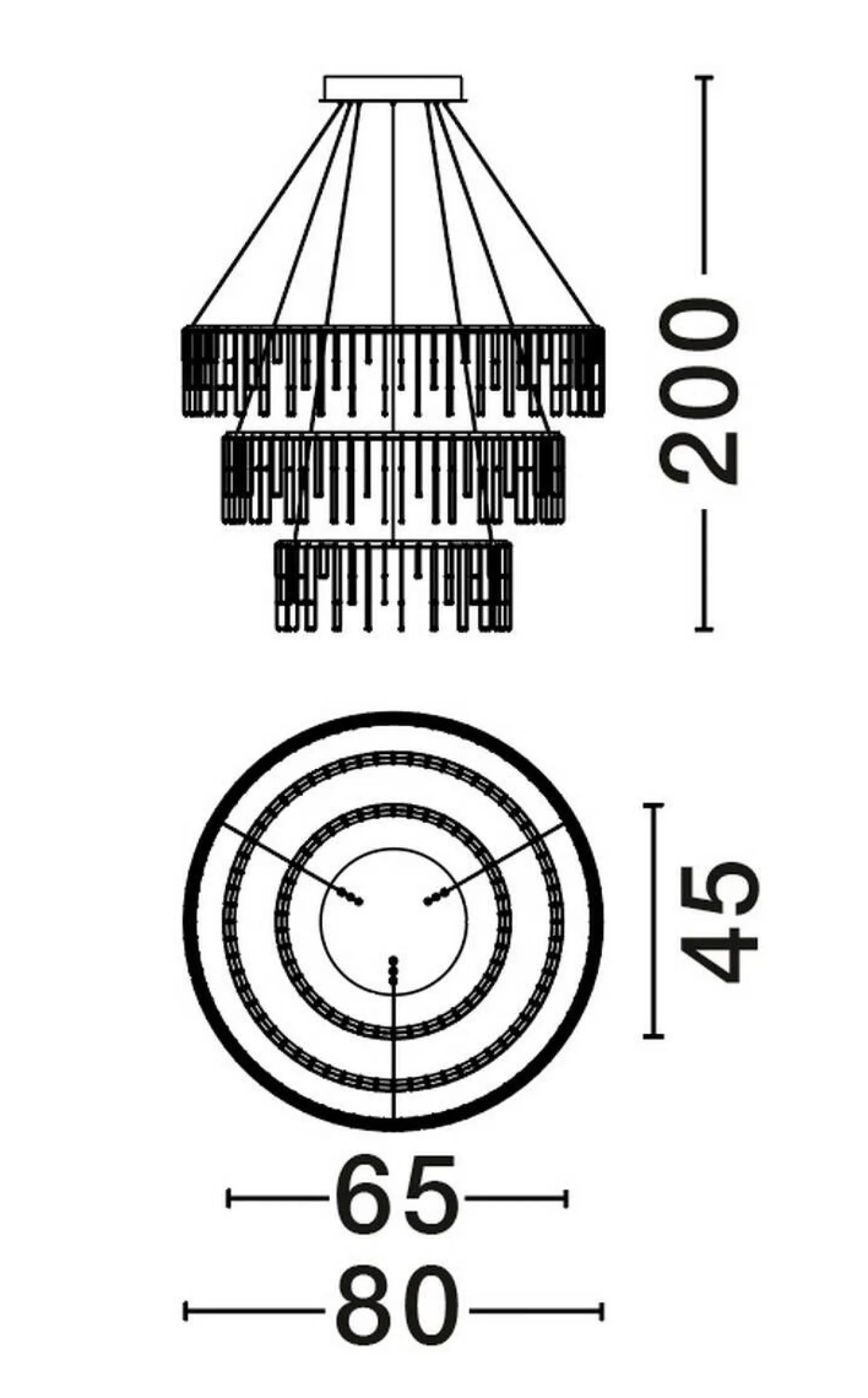 Lampa wisząca wewnętrzna HUARAZ (LE44445) - Luces Exclusivas