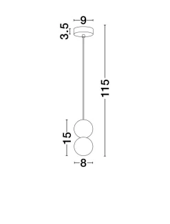 Lampa wisząca wewnętrzna IBAGUE (LE44660) - Luces Exclusivas