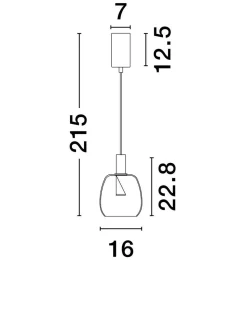 Lampa wisząca wewnętrzna IQUITOS (LE44845) - Luces Exclusivas