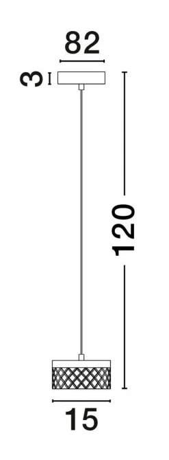 Lampa wisząca wewnętrzna MINEROS (LE44581) - Luces Exclusivas