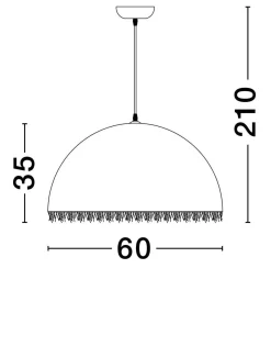 Lampa wisząca wewnętrzna MIZQUE (LE44749) - Luces Exclusivas