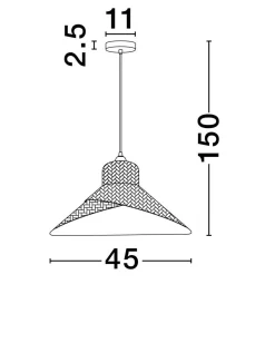 Lampa wisząca wewnętrzna MONSEFU (LE44859) - Luces Exclusivas
