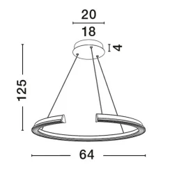 Lampa wisząca wewnętrzna ORINOCO (LE44530) - Luces Exclusivas