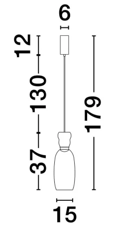 Lampa wisząca wewnętrzna PERENE (LE44464) - Luces Exclusivas
