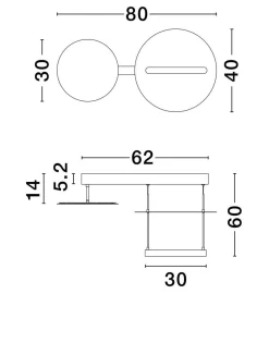 Lampa wisząca wewnętrzna TIRAQUE (LE44636) - Luces Exclusivas
