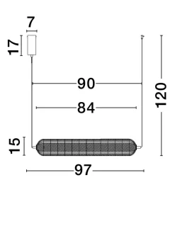 Lampa wisząca wewnętrzna TIPUANI (LE44627) - Luces Exclusivas
