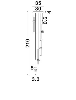 Lampa wisząca wewnętrzna URUBICHA (LE44691) - Luces Exclusivas