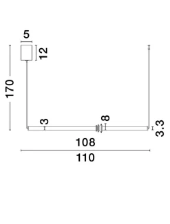 Lampa wisząca wewnętrzna URUBICHA (LE44689) - Luces Exclusivas