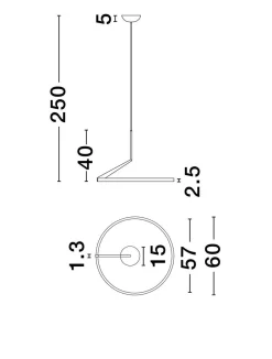 Lampa wisząca wewnętrzna ZUDANEZ (LE44648) - Luces Exclusivas