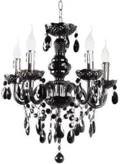 Lampa wisząca Whiz kol. czarny (L.90690/5BL) Italux - żyrandol