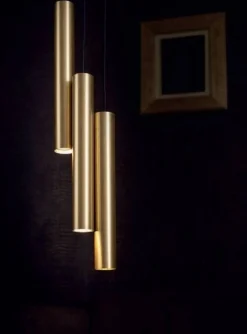 LAMPA WISZĄCA, ŻYRANDOL EYE III BRASS | MOSIĄDZ ZWIS L (8915) - Nowodvorski - żyrandol