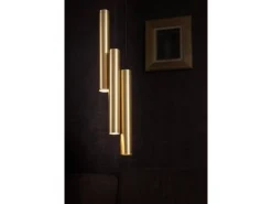 LAMPA WISZĄCA, ŻYRANDOL EYE III BRASS | MOSIĄDZ ZWIS L (8915) - Nowodvorski - żyrandol