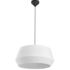 Lampa wisząca z bawełnianym abażurem DICTE Nordlux E27 60W Tekstylia Biały