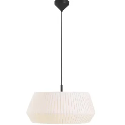 Lampa wisząca z bawełnianym abażurem DICTE Nordlux E27 60W Tekstylia Biały