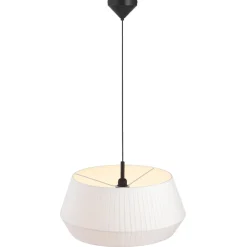 Lampa wisząca z bawełnianym abażurem DICTE Nordlux E27 60W Tekstylia Biały