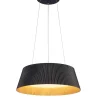 Lampa wisząca z efektownym kloszem FRILL LED czarna 45 cm (ST-DL6487-BK) - Step into Design