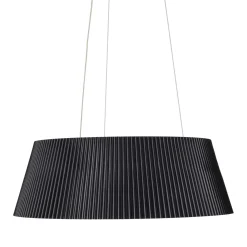 Lampa wisząca z efektownym kloszem FRILL LED czarna 45 cm (ST-DL6487-BK) - Step into Design