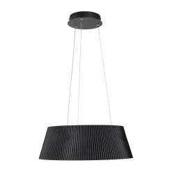Lampa wisząca z efektownym kloszem FRILL LED czarna 45 cm (ST-DL6487-BK) - Step into Design