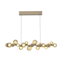 Lampa wisząca z płynną regulacją wysokości PURE E-POPUP 120cm BRĄZOWY (2557-97) - Paul Neuhaus