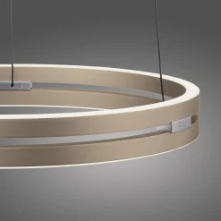 Lampa wisząca z płynną regulacją na pilota PURE E-LOOP MATOWY MOSIĄDZ (2550-60) - Paul Neuhaus