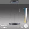 Lampa wisząca z płynną regulacją wysokości PURE E-CLIPSE SZARY (2560-15) - Paul Neuhaus