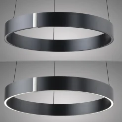 Lampa wisząca z płynną regulacją wysokości PURE E-CLIPSE SZARY (2560-15) - Paul Neuhaus