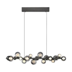 Lampa wisząca z płynną regulacją wysokości PURE E-POPUP 120cm SZARY (2557-15) - Paul Neuhaus