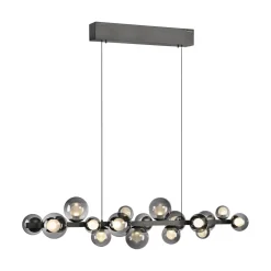 Lampa wisząca z płynną regulacją wysokości PURE E-POPUP 120cm SZARY (2557-15) - Paul Neuhaus