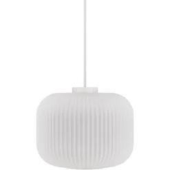 Lampa wisząca ze szklanym kloszem MILFORD 30 Nordlux E27 40W Szkło Biały