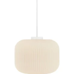 Lampa wisząca ze szklanym kloszem MILFORD 30 Nordlux E27 40W Szkło Biały