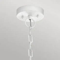 Lampa wisząca zewnętrzna Beacon Square (KL-BEACON-SQUARE8-WHT) - Elstead Lighting