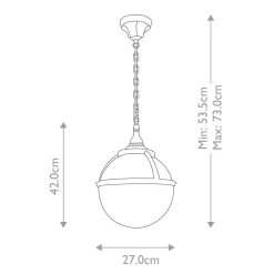 Lampa wisząca zewnętrzna Glenbeigh (GLENBEIGH-CHAIN) - Elstead Lighting