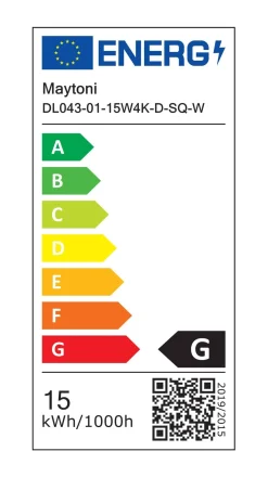 Lampa wpuszczana Alfa LED (DL043-01-15W4K-D-SQ-W) - Maytoni