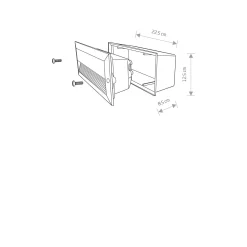 Lampa wpuszczana BASALT (3412) - Nowodvorski