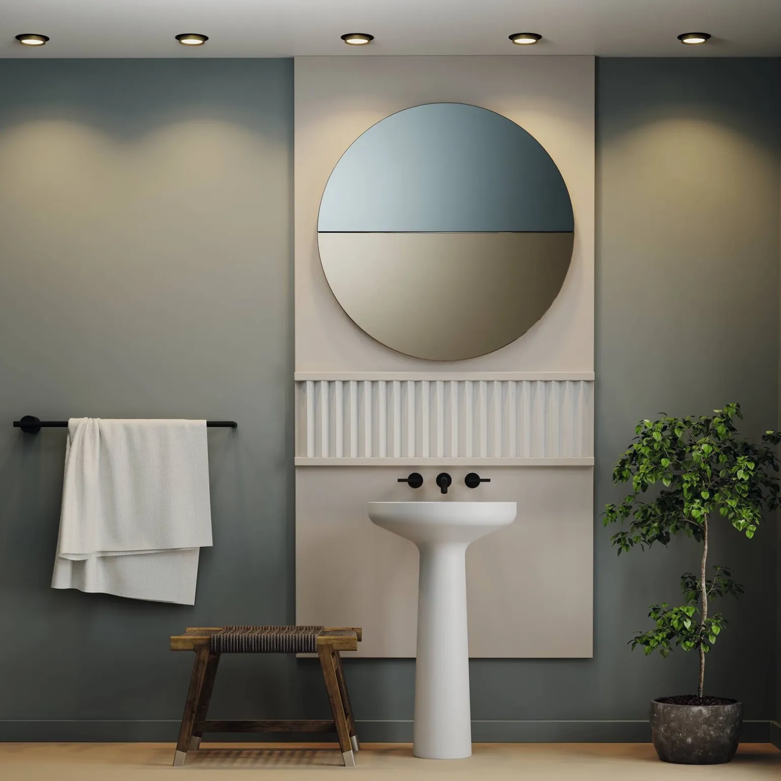 Lampa wpuszczana Hoop (DL086-GX53-RD-BG) - Maytoni