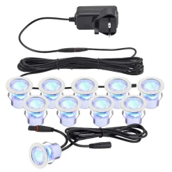 Lampa wpuszczana Kios 2 blue IP44 0.45W (94422) - Saxby